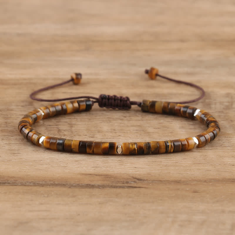 Seraphina - Braided Natural Stone Bead Bracelet for Women