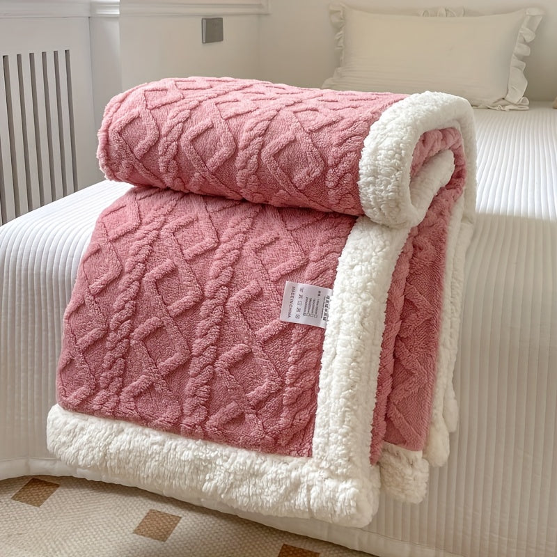 Reversible Fleece Blanket - Cozy Warm Comfort