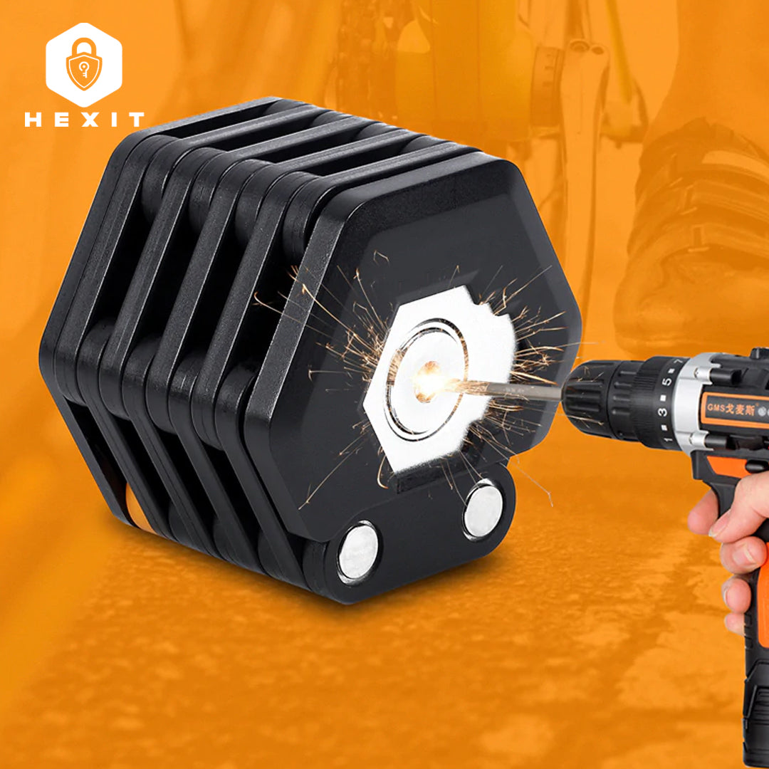HEXIT FoldLock - Compact Lightweight Folding Bike Lock