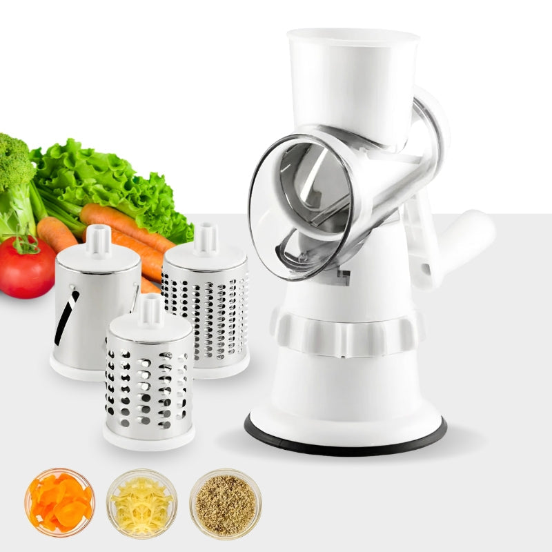 VeggieMaster Slicer – 3-Blade Vegetable Cutter
