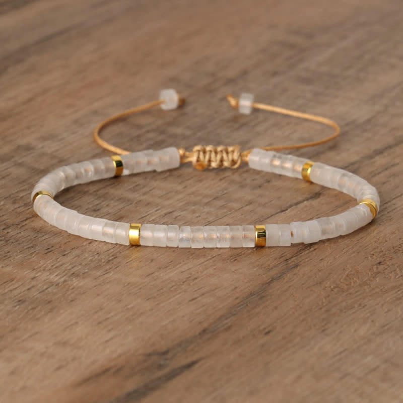 Seraphina - Braided Natural Stone Bead Bracelet for Women