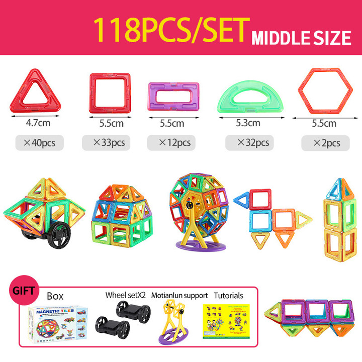 MagneticBlocks - Creative Educational Magnetic Building Toy for Kids