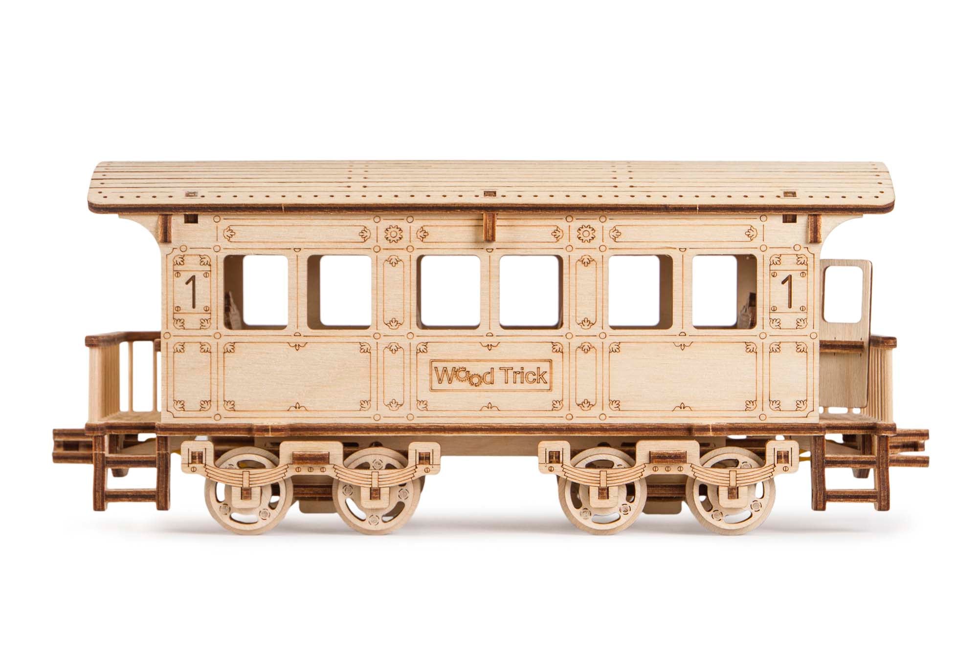 TrainCraft - 3D Wooden Puzzle Steam Locomotive