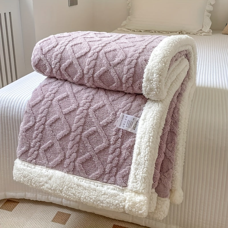 Reversible Fleece Blanket - Cozy Warm Comfort