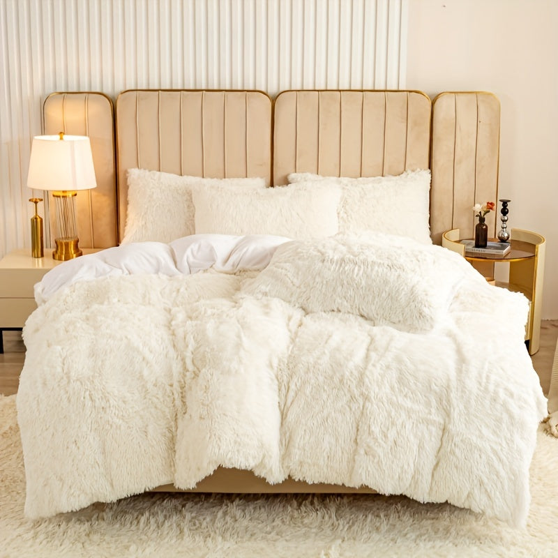 Ultra-Soft Plush Duvet Cover Set - Zipped