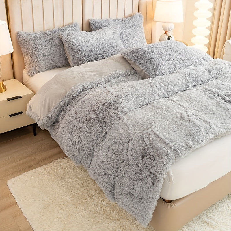 Ultra-Soft Plush Duvet Cover Set - Zipped