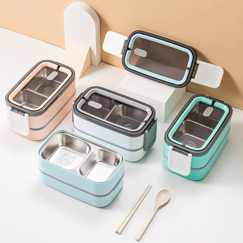 MealMate - 2-Tier Stainless Steel Lunchbox