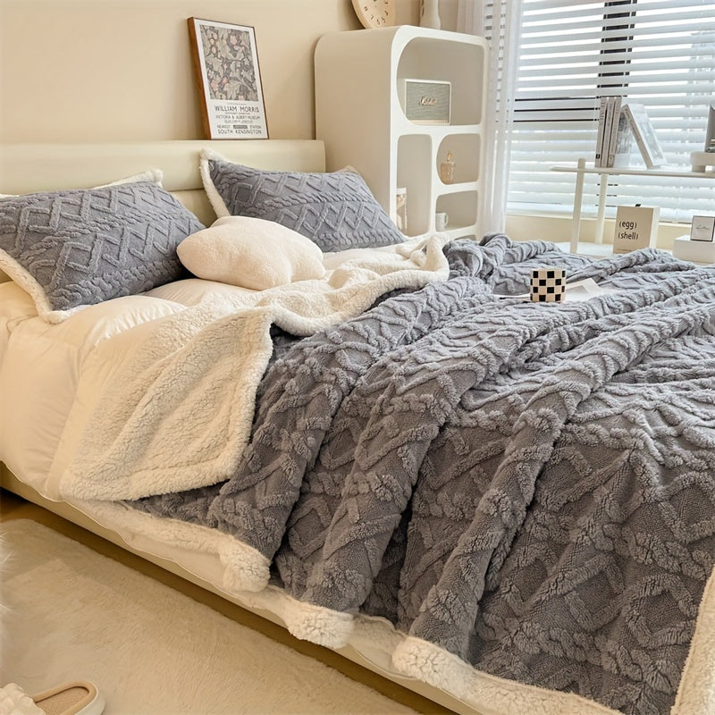 Vintage Double-Sided Fleece Blanket