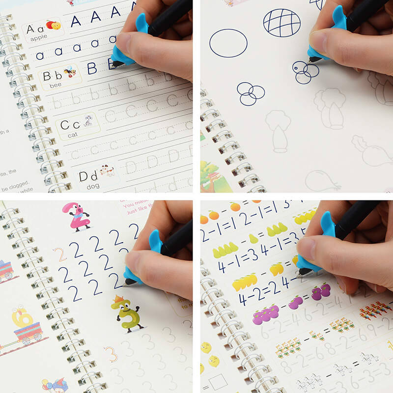 ScribbleJoy Book - Reusable Handwriting Practice Book for Kids