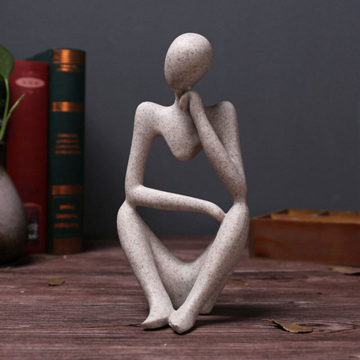ReflectingMind - Abstract Thinker Sculpture