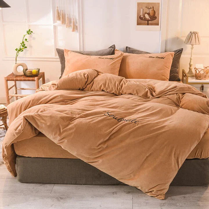 SilkCloud Fleece Duvet Cover - Cozy Bedding Set