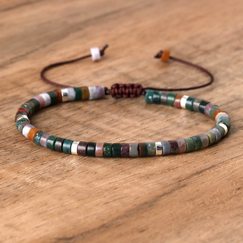 Seraphina - Braided Natural Stone Bead Bracelet for Women