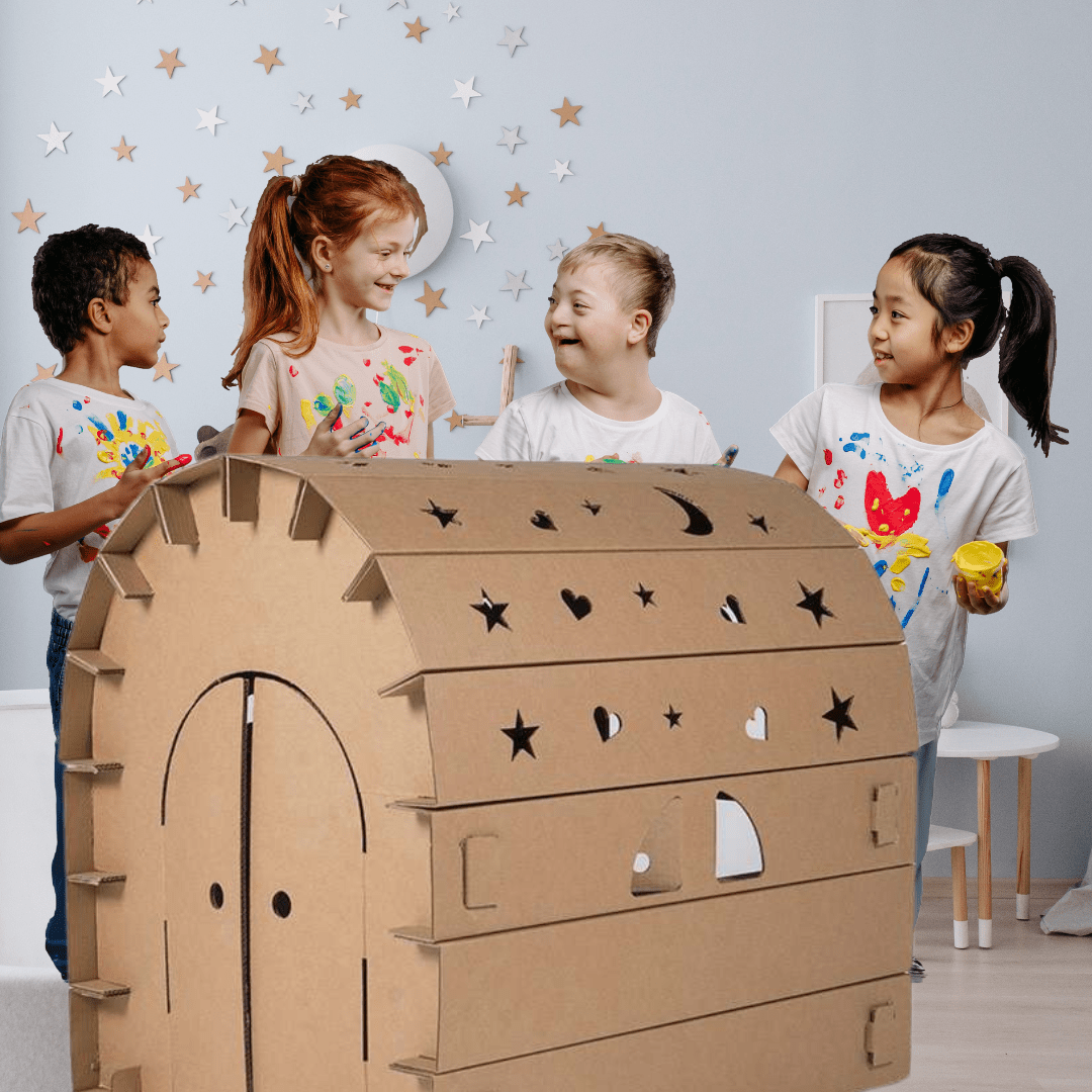 Montessori - DIY Cardboard Figures Building Set