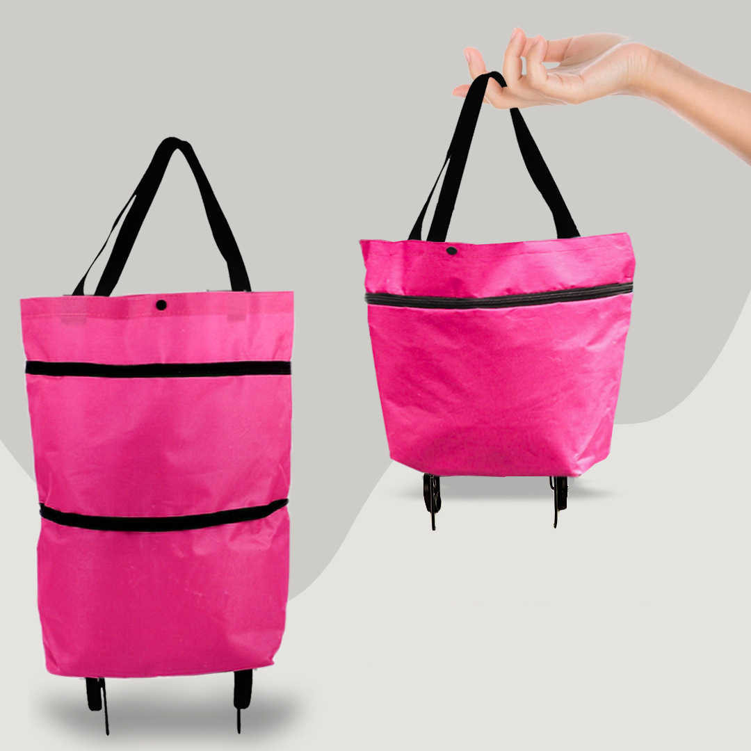 CarryFlex - Foldable 2-in-1 Shopping Bag with Wheels