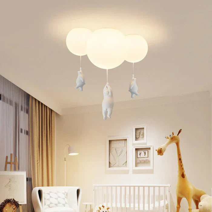 CloudBear - Playful Kids Ceiling Lamp with Balloon