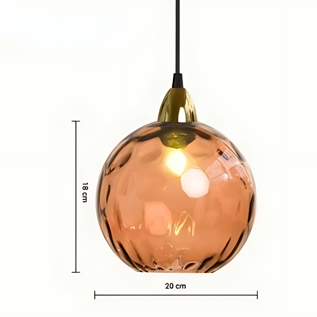 Glass Globe Pendant Lamp - Luxe Ceiling Light