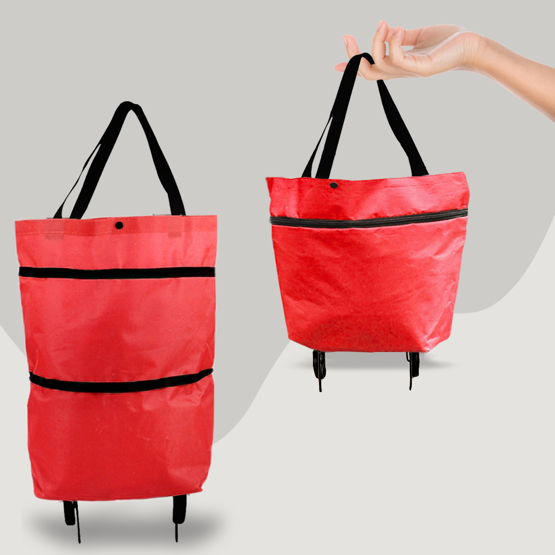 CarryFlex - Foldable 2-in-1 Shopping Bag with Wheels