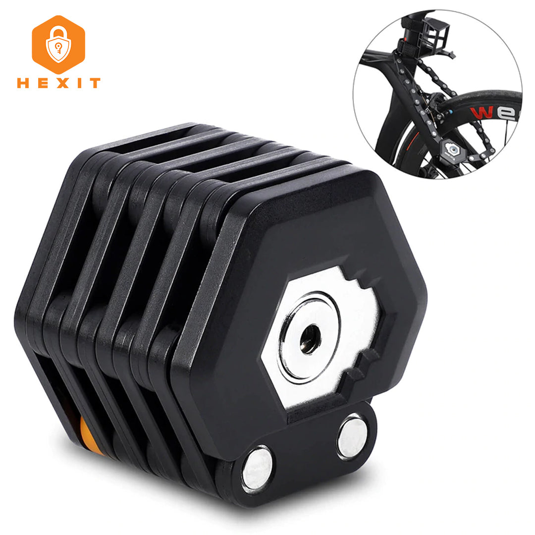 HEXIT FoldLock - Compact Lightweight Folding Bike Lock