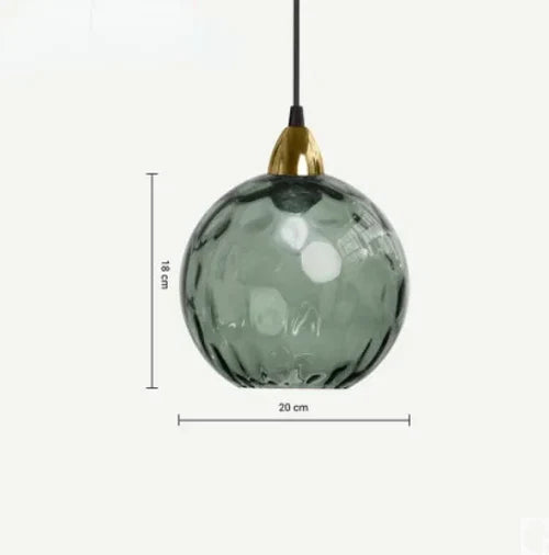 LumiSphere Pendant Light - Elegant Glass Globe Lamp