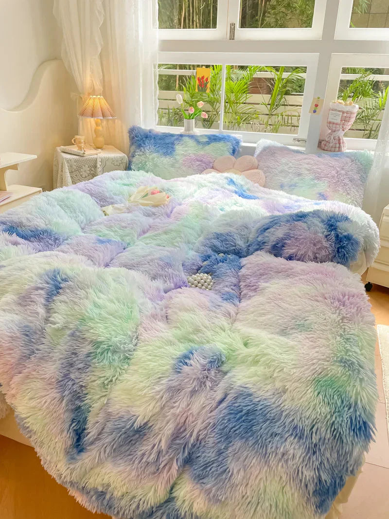 FluffCandy Duvet Set - Long-Hair Winter Warmth