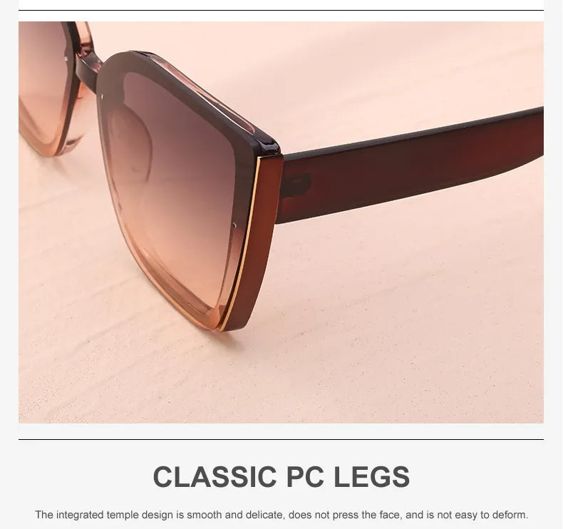 BillieShade - Square Retro Cat-Eye Sunglasses with UV Protection