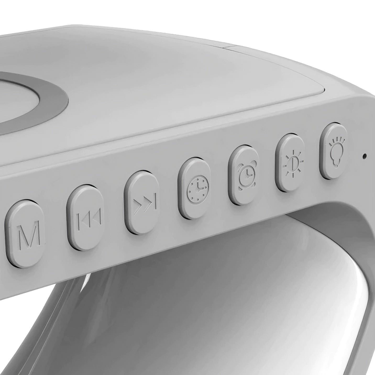 GlowHub - Wireless Charging Speaker with Alarm Clock and Ambient Light