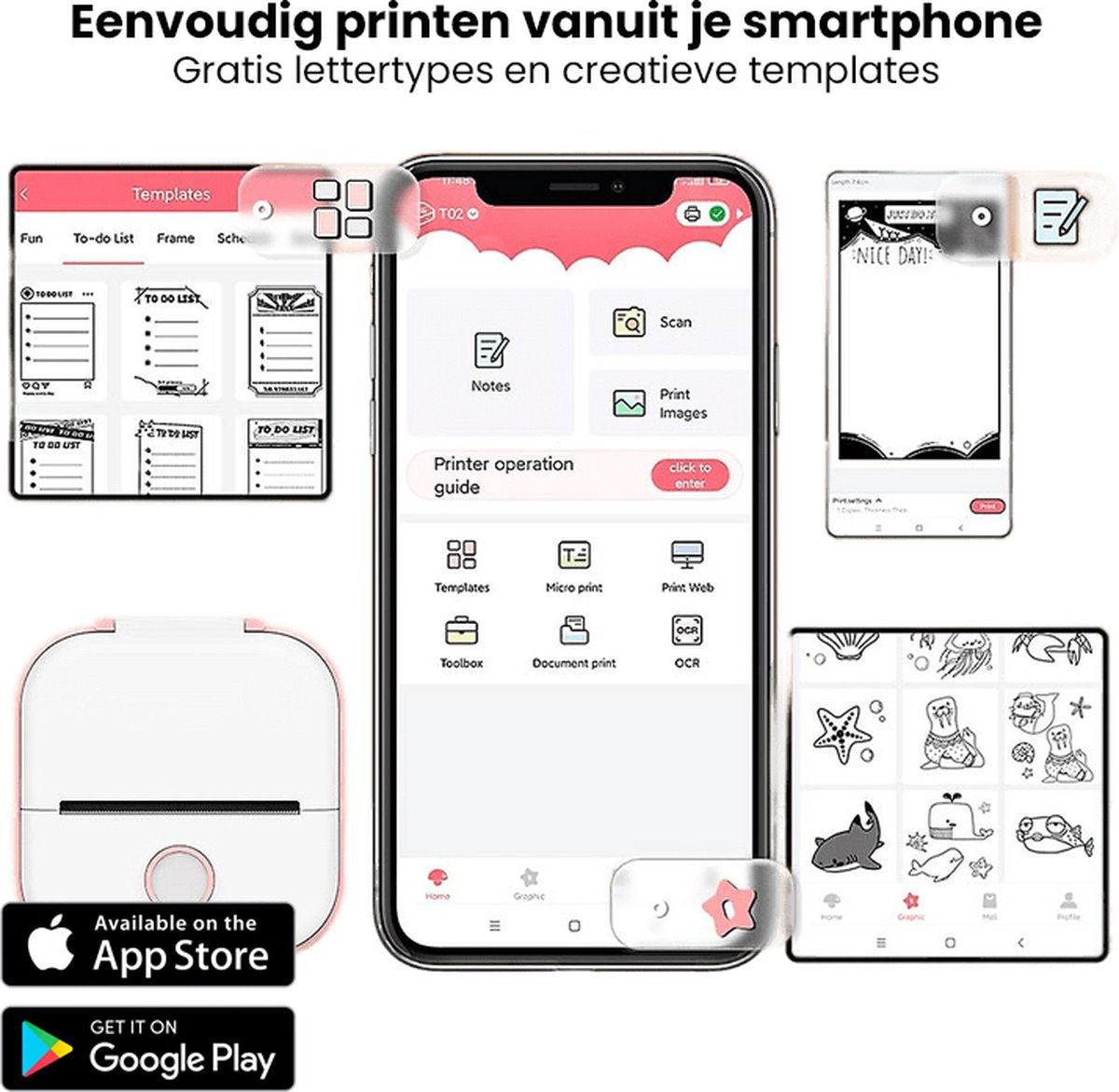 Pocket Printer - Portable Mini Printer