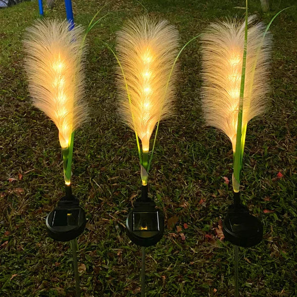 SunReed - Woven Reed Garden Light for Outdoor Spaces