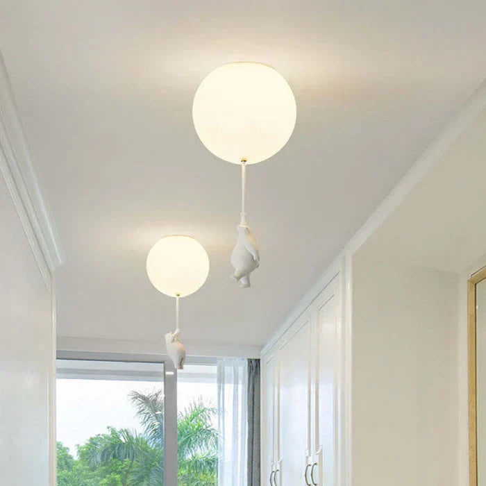 CloudBear - Playful Kids Ceiling Lamp with Balloon
