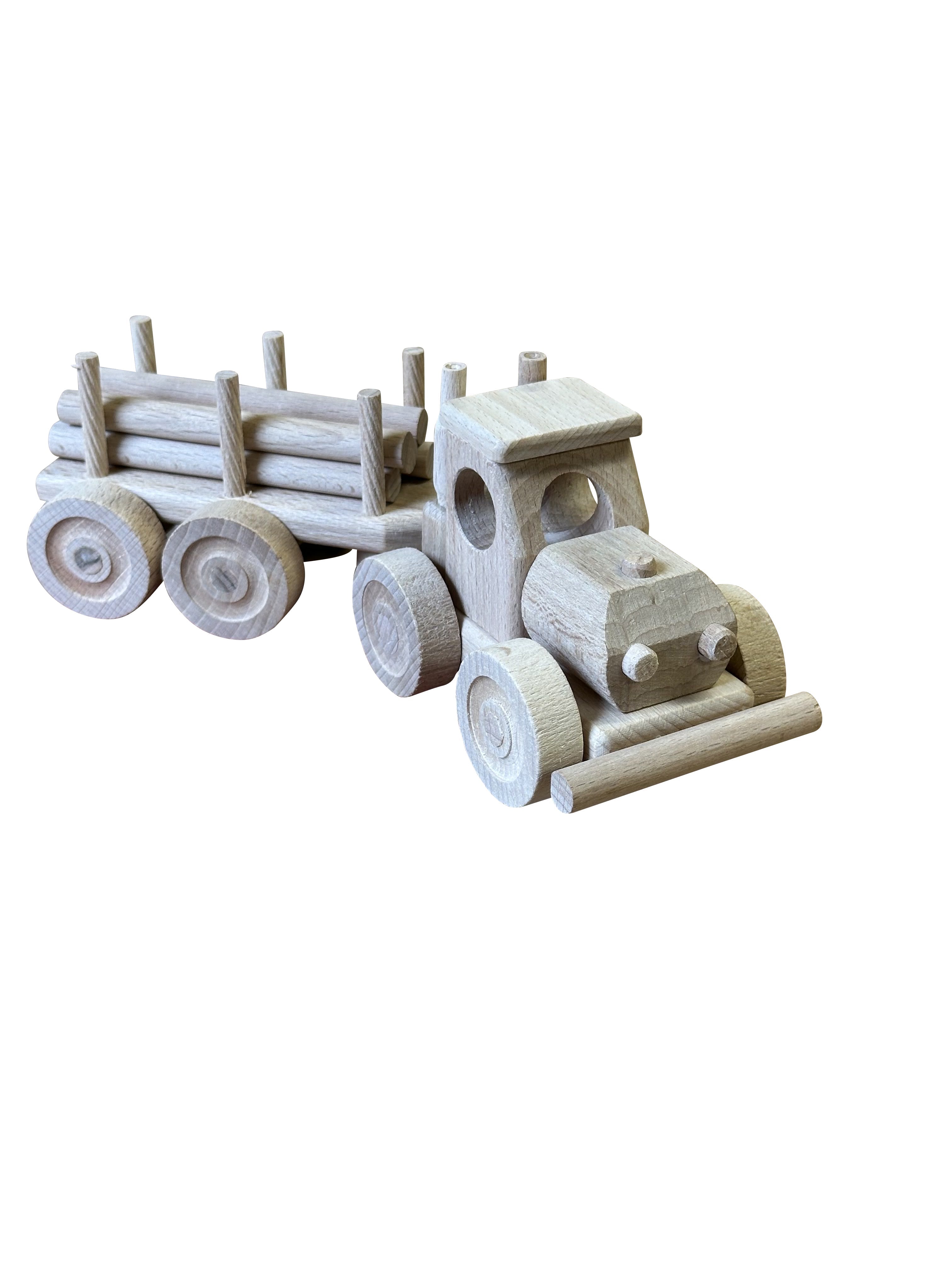 WoodTruck - Wooden Toy Truck with Trailer