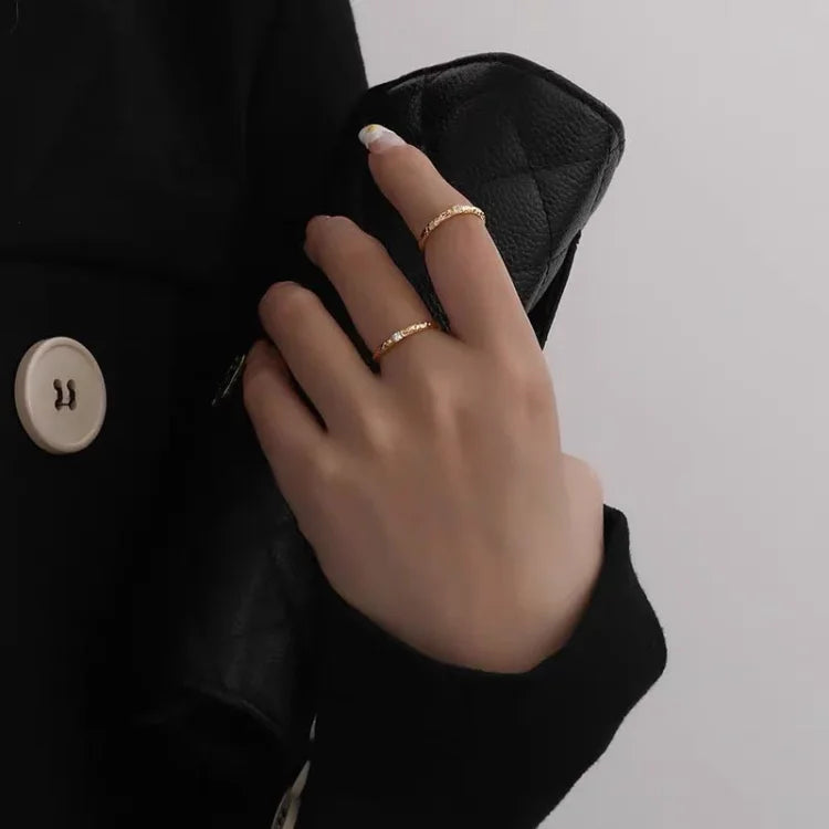 Aurora - Zirconia Gold-Plated Ring for Women