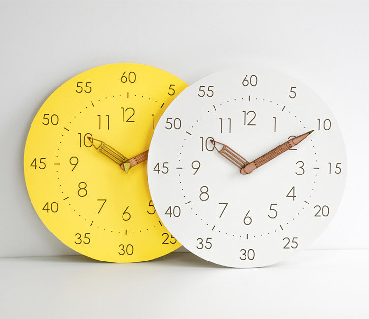 Silent Children's Wall Clock - Playful Kids Decor