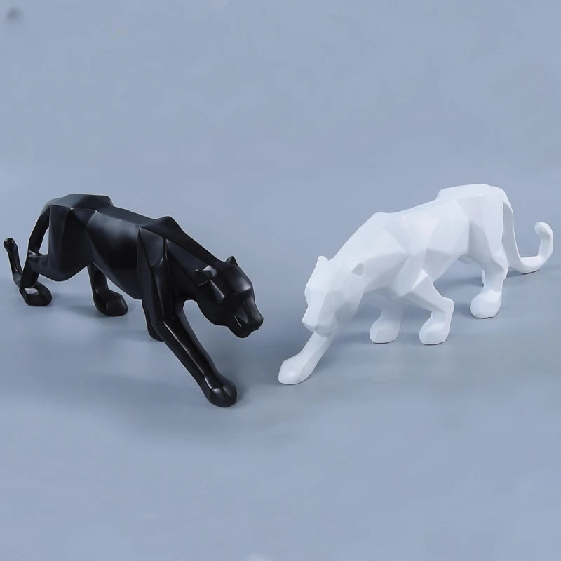 PantherSculpt - Black & White Panther Statues