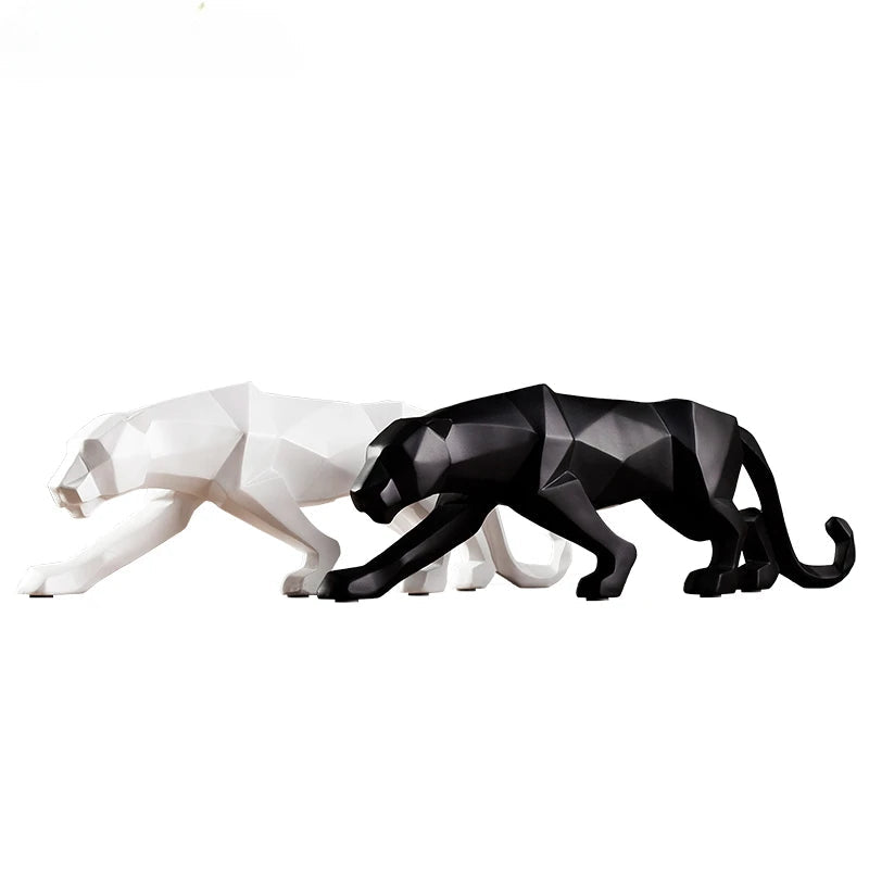 PantherSculpt - Black & White Panther Statues