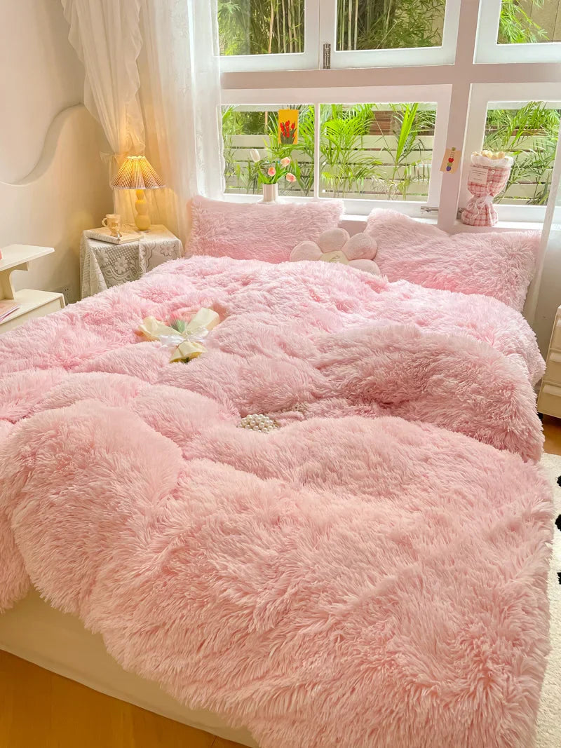 FluffCandy Duvet Set - Long-Hair Winter Warmth