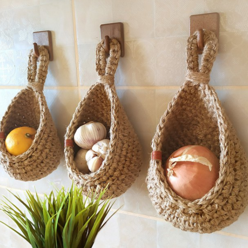 EcoWeave Hanging Storage Basket