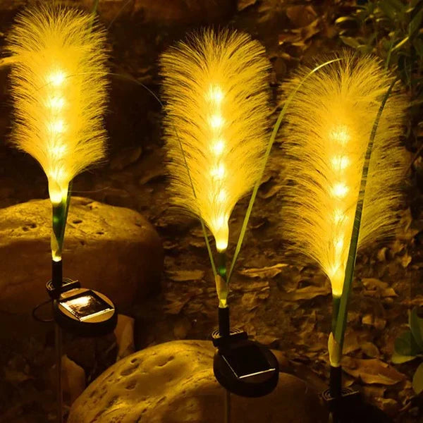 SunReed - Woven Reed Garden Light for Outdoor Spaces