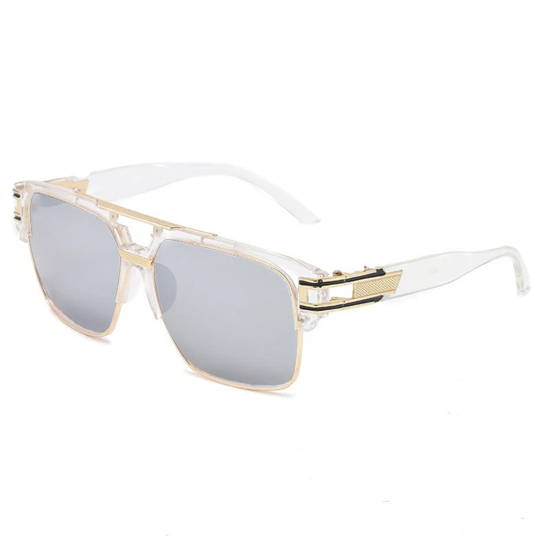 Hein Sunglasses - Vintage Square Mirrored Shades