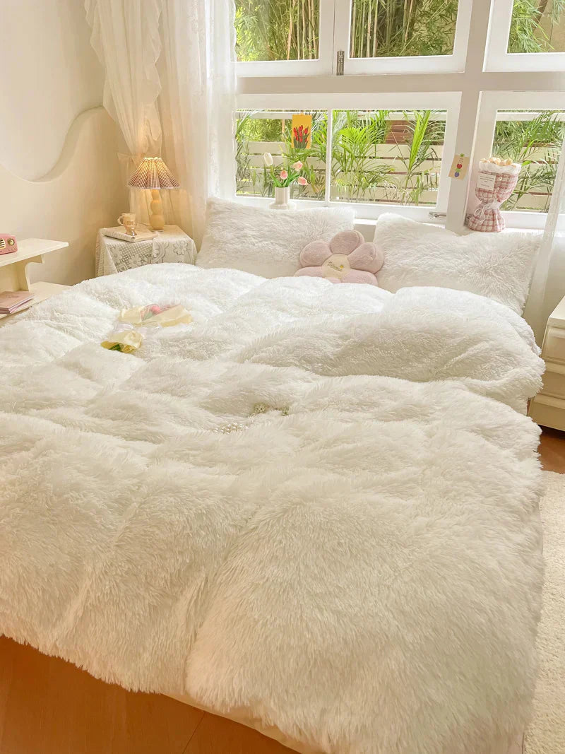 FluffCandy Duvet Set - Long-Hair Winter Warmth