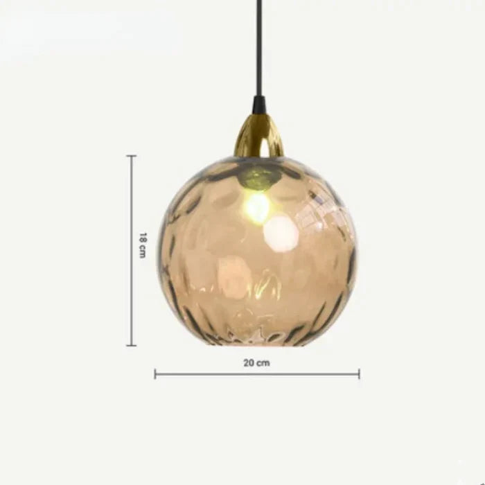 LumiSphere Pendant Light - Elegant Glass Globe Lamp