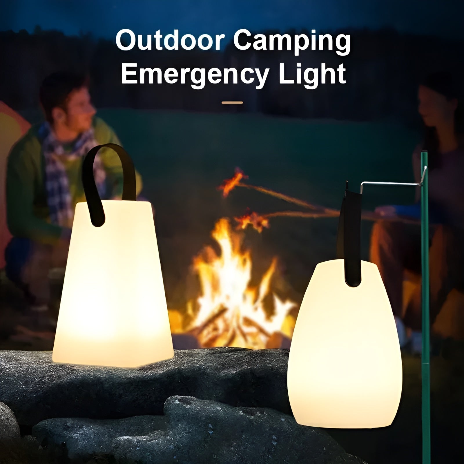 LuminaGlow Portable LED Lamp - Waterproof RGB Outdoor Light