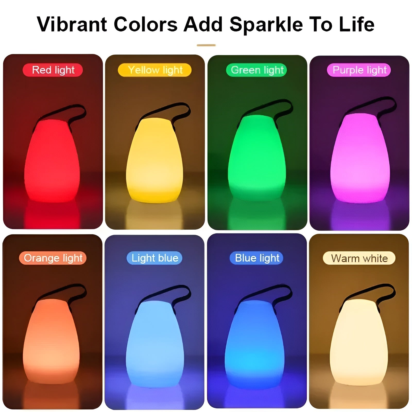 LuminaGlow Portable LED Lamp - Waterproof RGB Outdoor Light