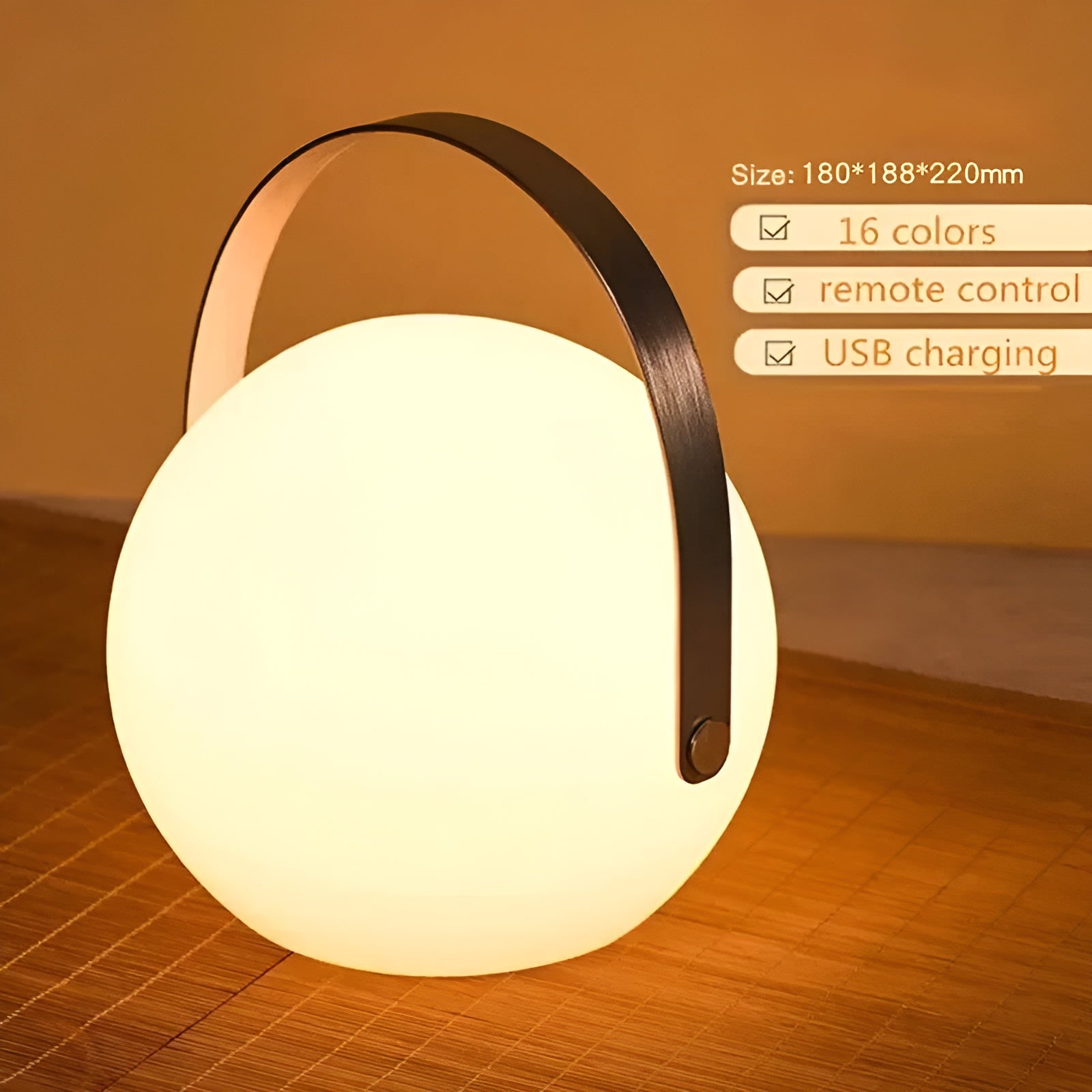 LuminaGlow Portable LED Lamp - Waterproof RGB Outdoor Light