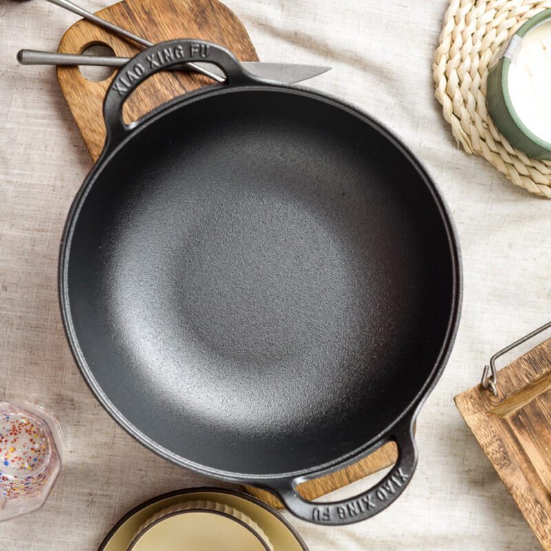 CastePrima - Cast Iron Pan with Wooden Lid