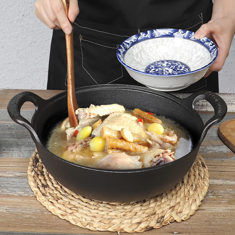 CastePrima - Cast Iron Pan with Wooden Lid
