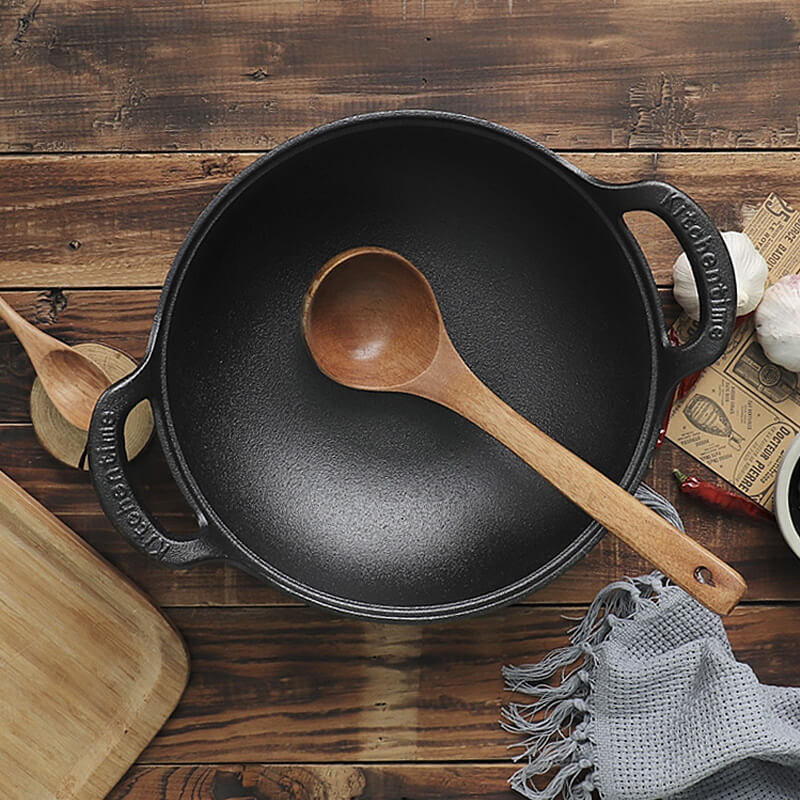 CastePrima - Cast Iron Pan with Wooden Lid