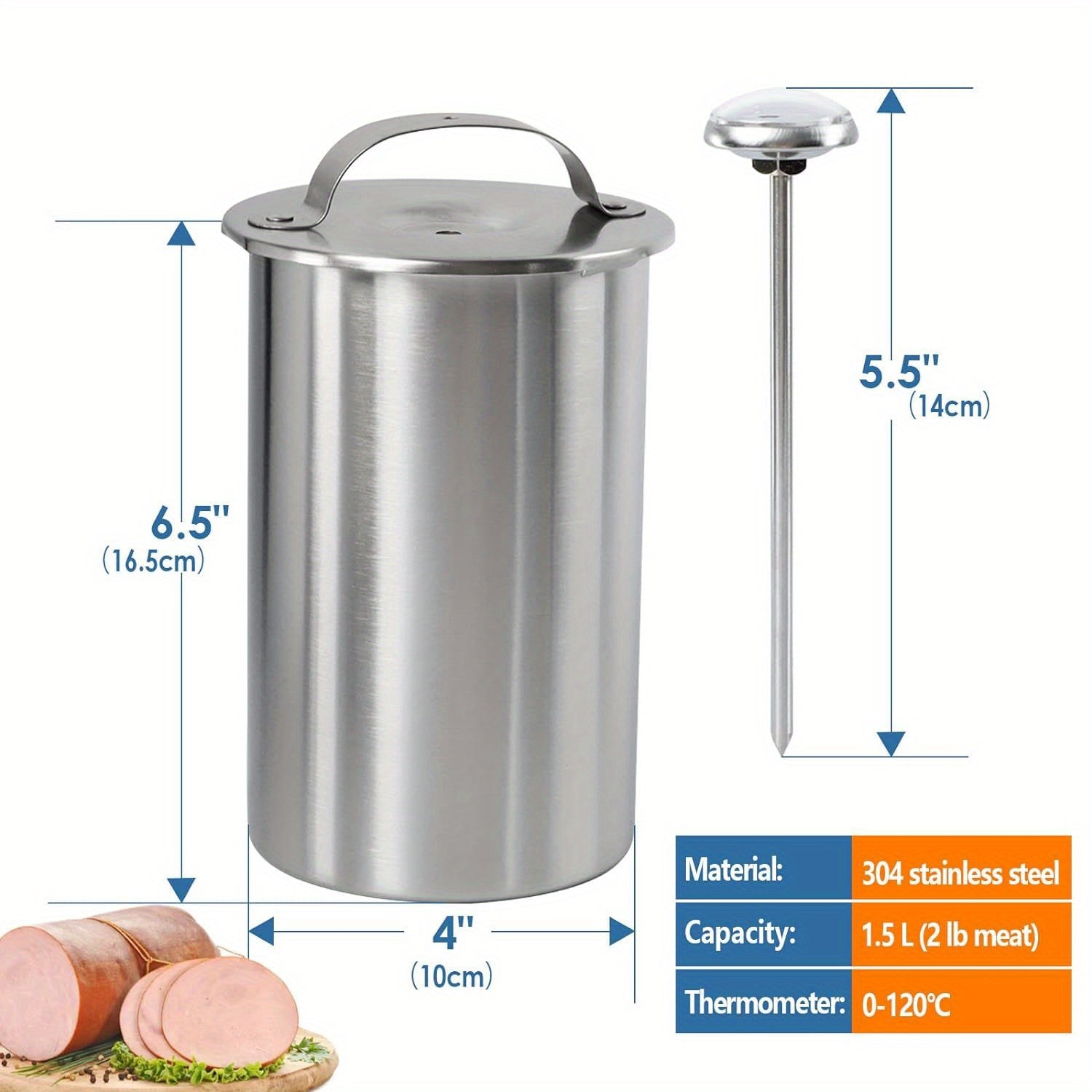 DeliCraft - Stainless Steel Ham Maker