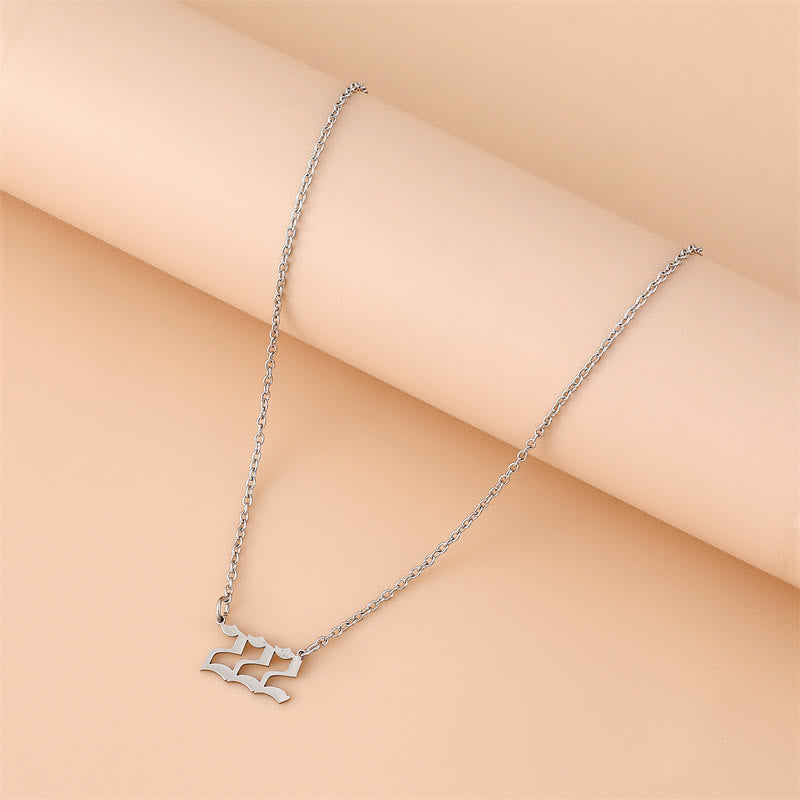 Celestia - Stainless Steel Angel Numbers Necklace for Women
