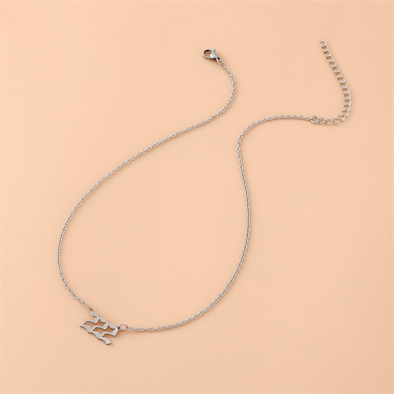 Celestia - Stainless Steel Angel Numbers Necklace for Women