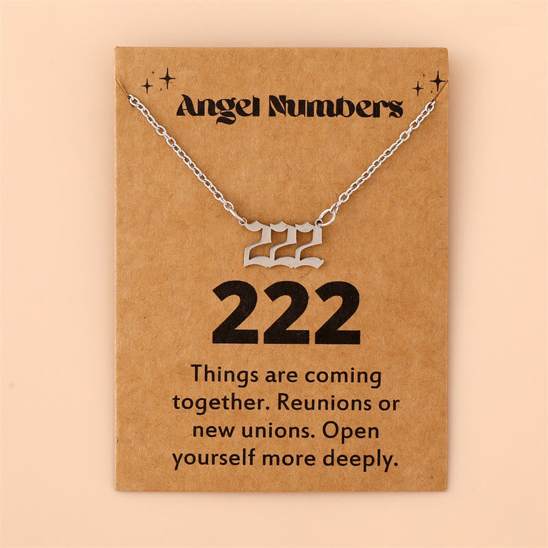Celestia - Stainless Steel Angel Numbers Necklace for Women